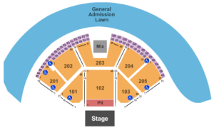 gorge amphitheatre seating chart