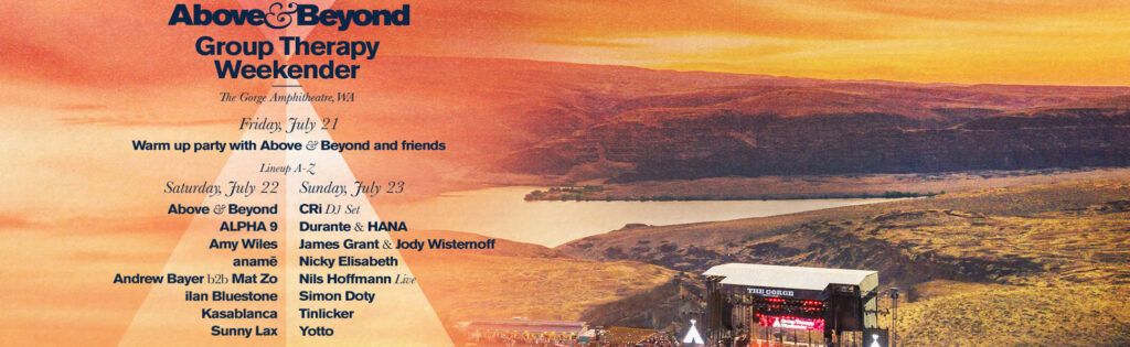 Above and Beyond  - Saturday at Gorge Amphitheatre