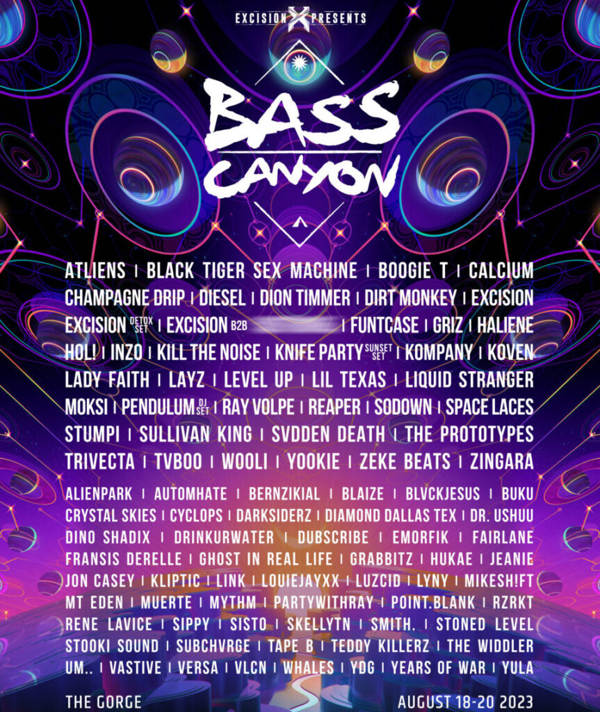 Bass Canyon Festival - 3 Day Pass