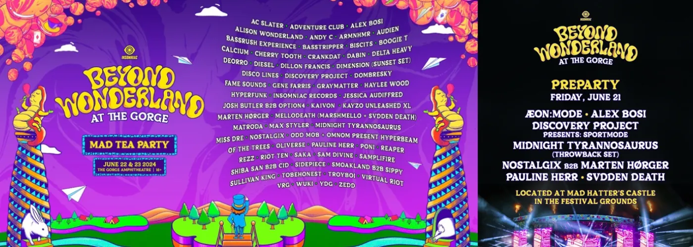 Beyond Wonderland At The Friday Preparty Tickets 21st June